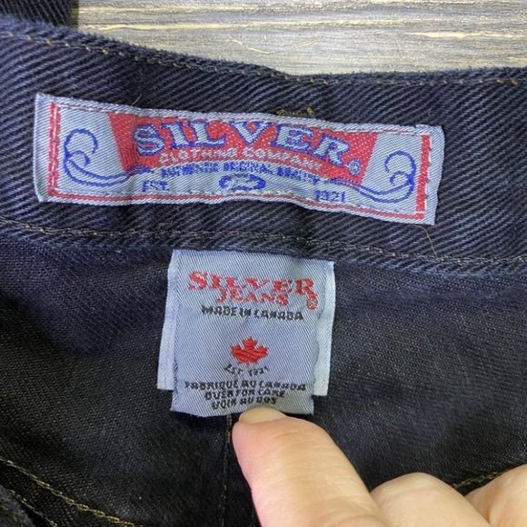 Vintage Silver Button Fly Jeans - Picture 9 of 10